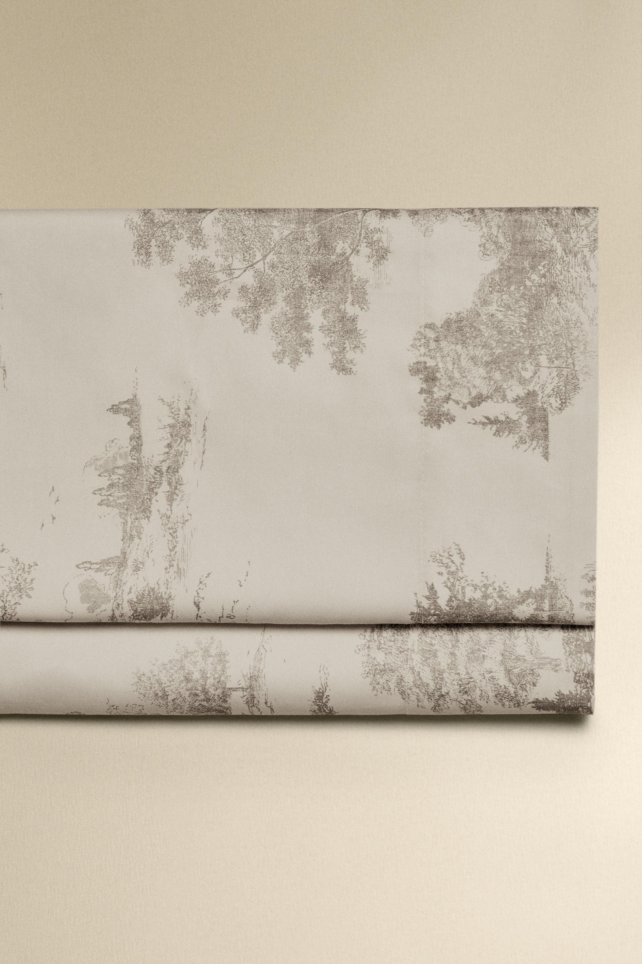 TOILE DE JOUY SATEEN FLAT SHEET